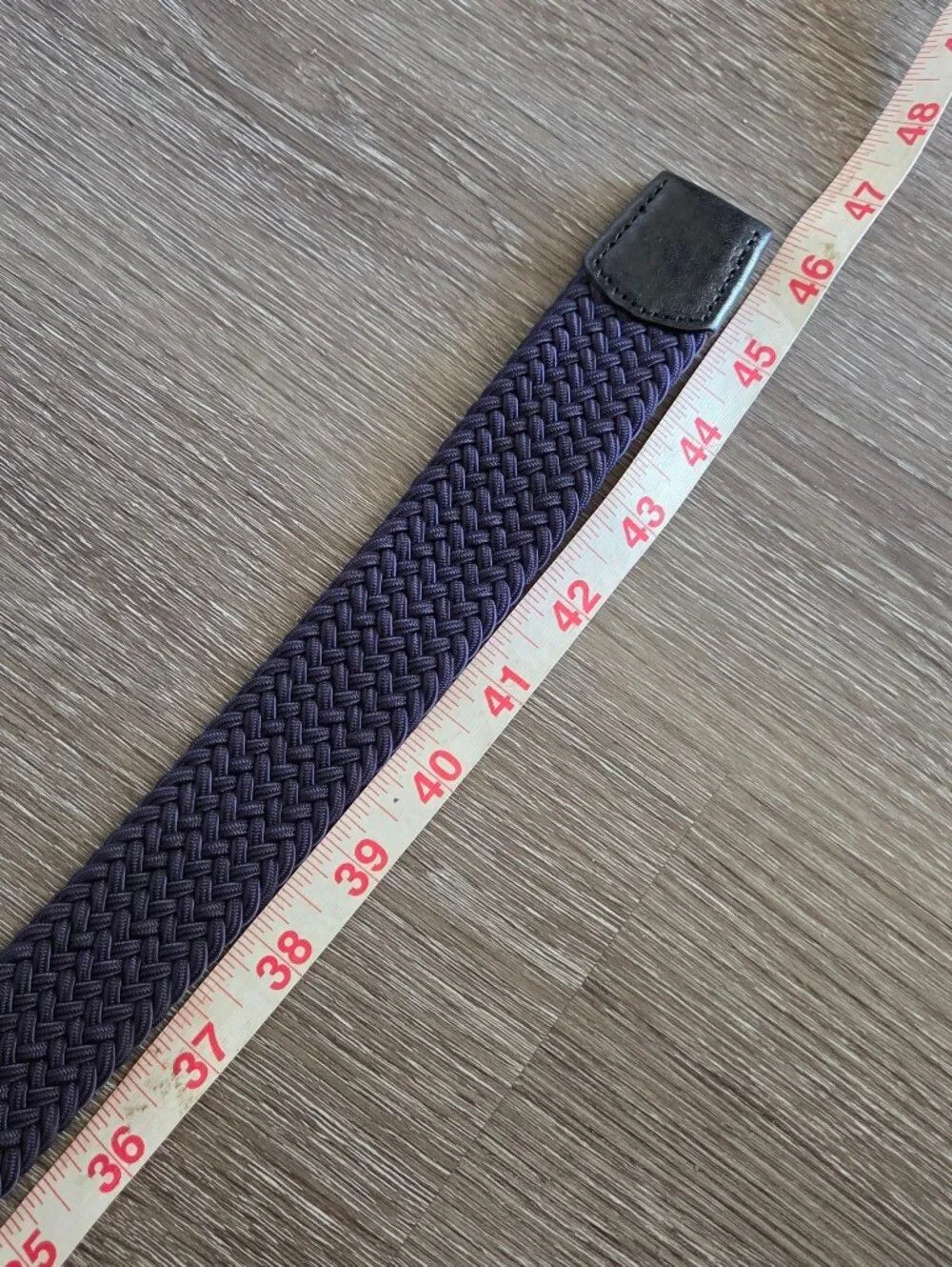 Trafalgar Riverside Solid Stretch Navy Weave Belt - 46.5